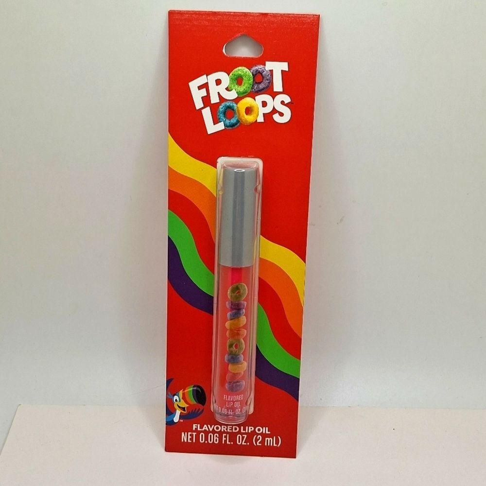 Froot loops flavored lip gloss cereal flavor cruelty free lip gloss
